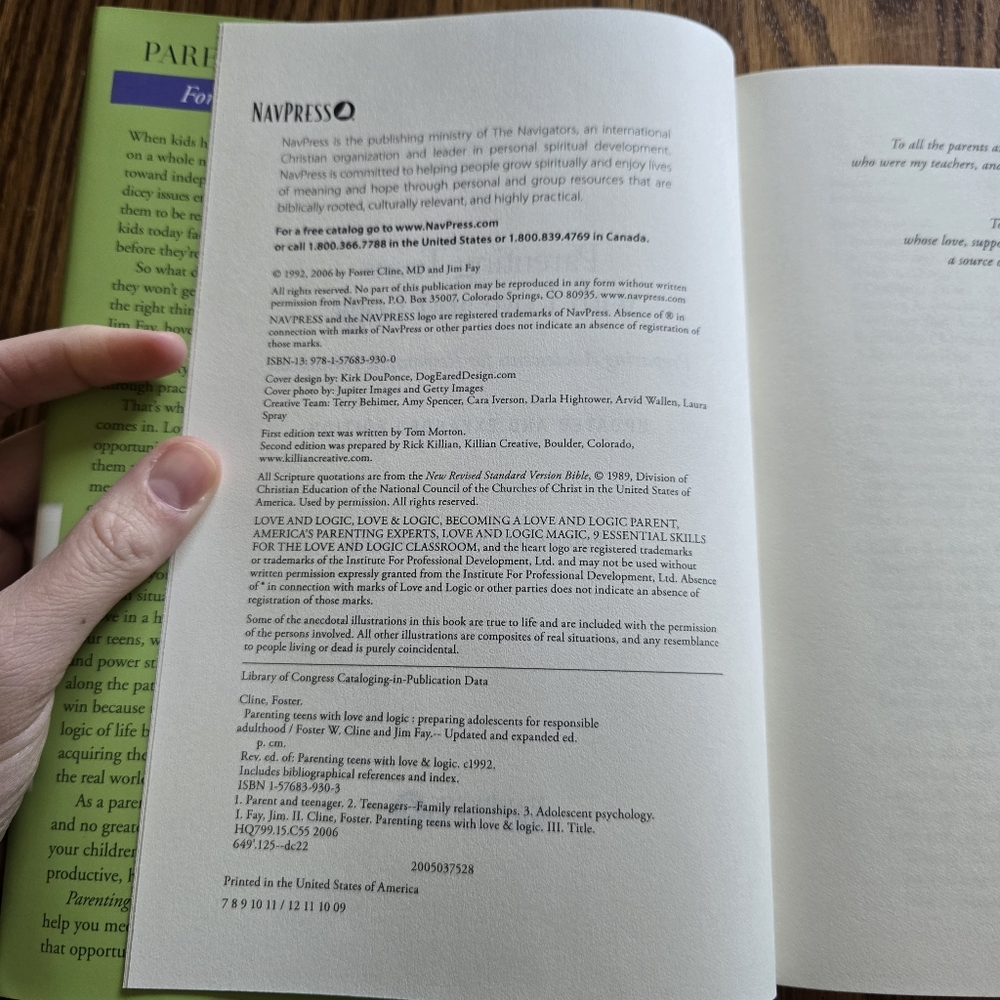 Parenting Teens with Love & Logic Book 2006 - Picture 2 of 3